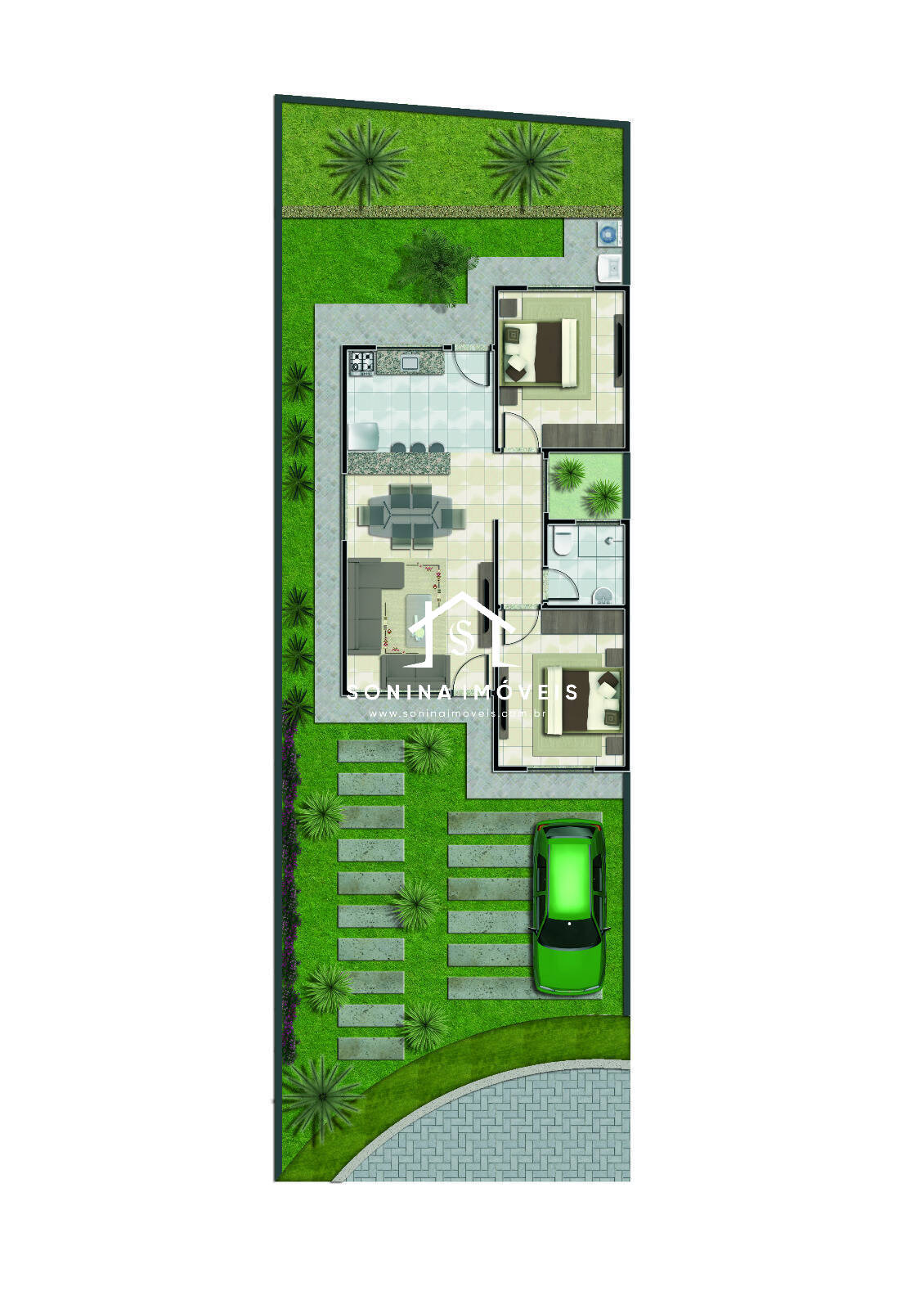 Casa, 2 quartos, 58 m² - Foto 2