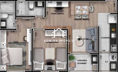 Apartamento, 1 quarto, 46 m² - Foto 6