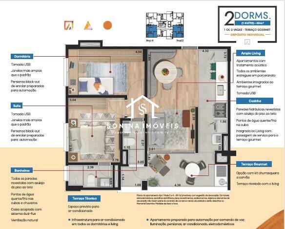 Apartamento, 2 quartos, 69 m² - Foto 7