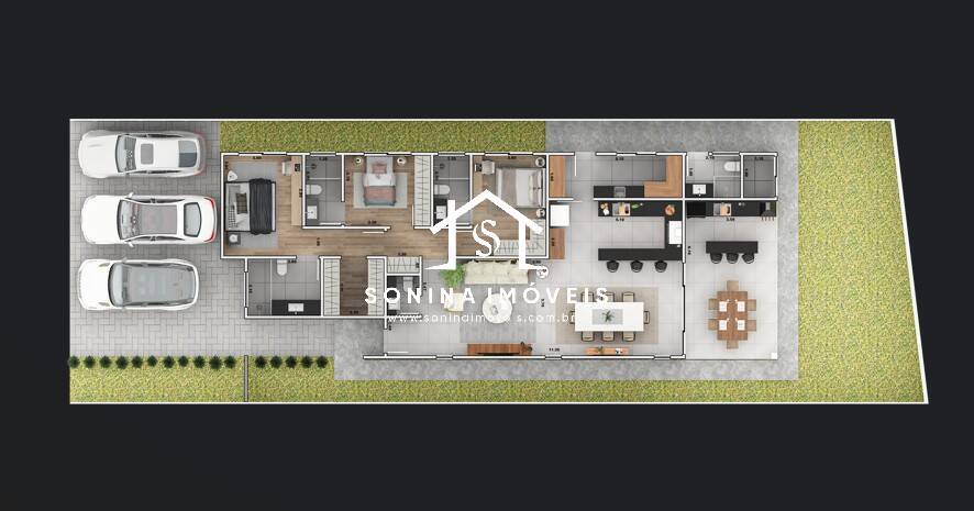 Casa, 3 quartos, 204 m² - Foto 11