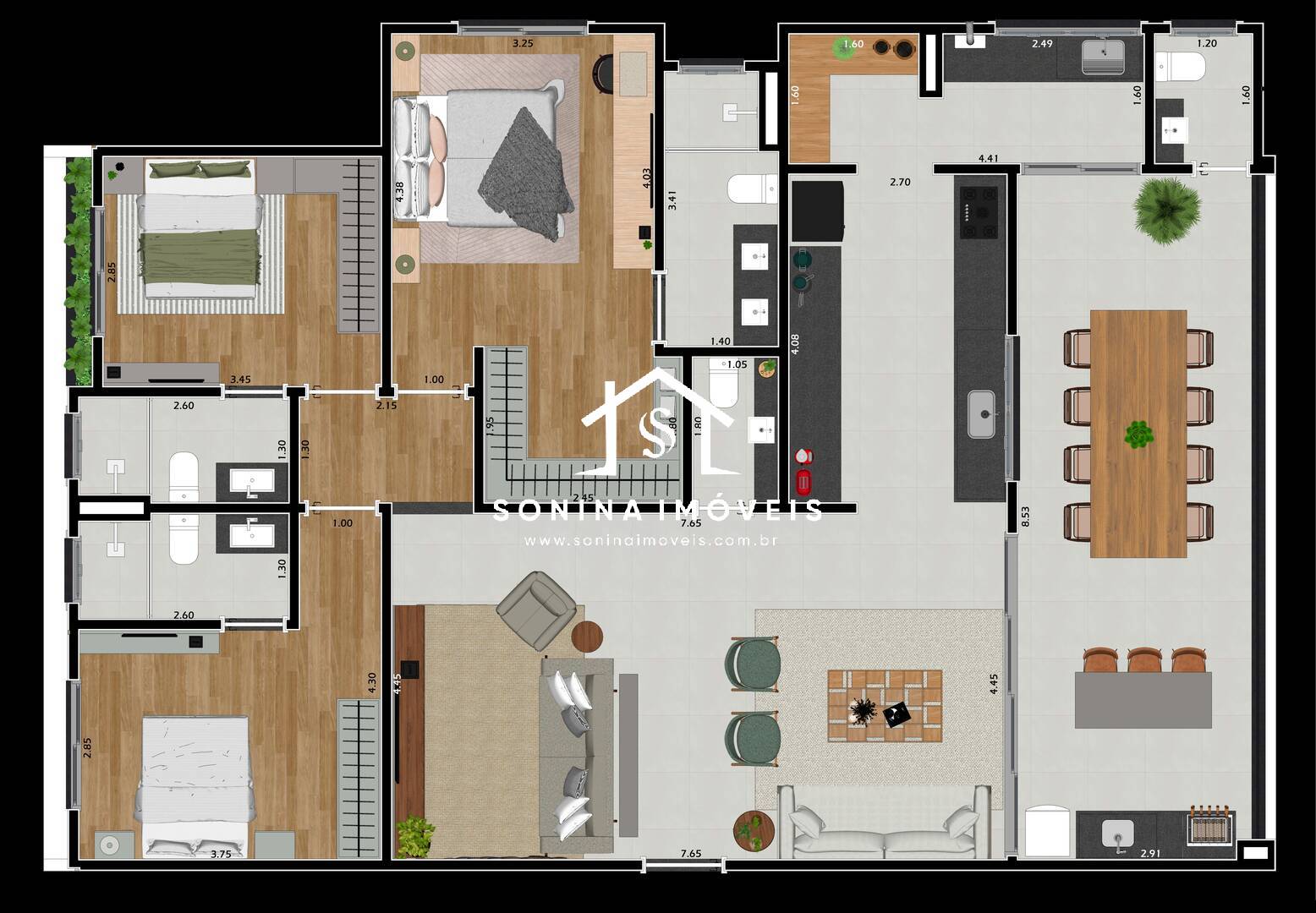 Apartamento, 3 quartos, 173 m² - Foto 9