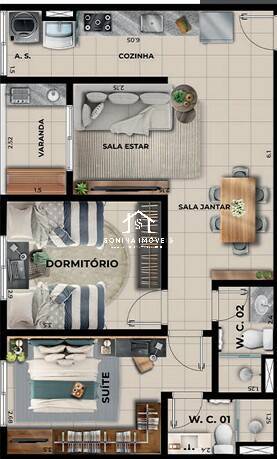 Apartamento à venda e aluguel com 2 quartos, 64m² - Foto 15