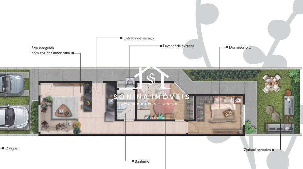 Casa, 2 quartos, 69 m² - Foto 6