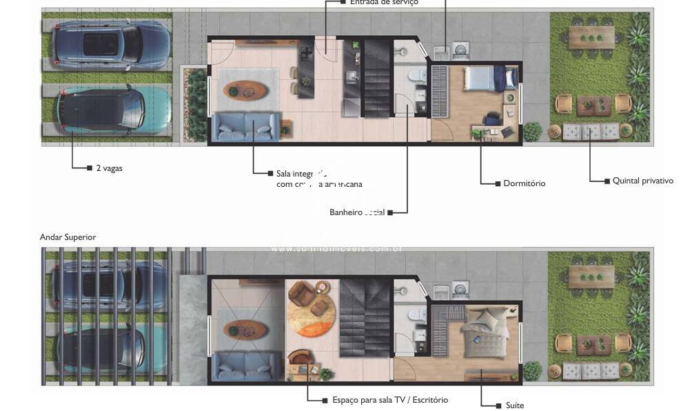 Casa, 2 quartos, 69 m² - Foto 5