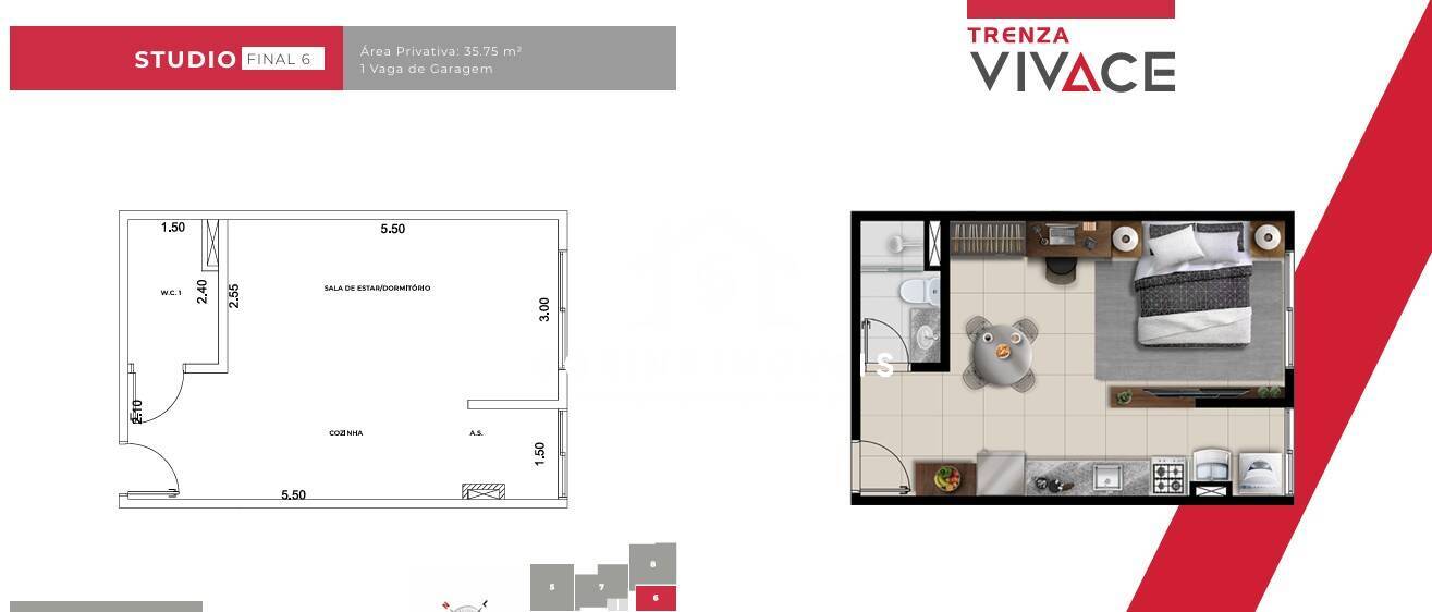 Apartamento, 1 quarto, 43 m² - Foto 15