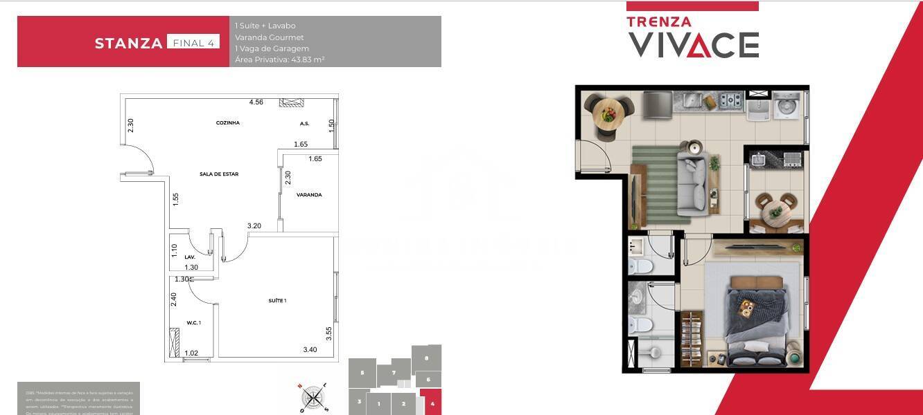 Apartamento, 1 quarto, 43 m² - Foto 19