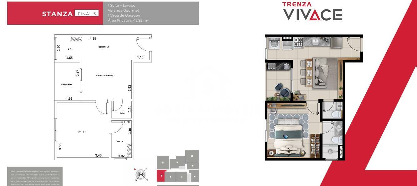Apartamento, 1 quarto, 43 m² - Foto 18