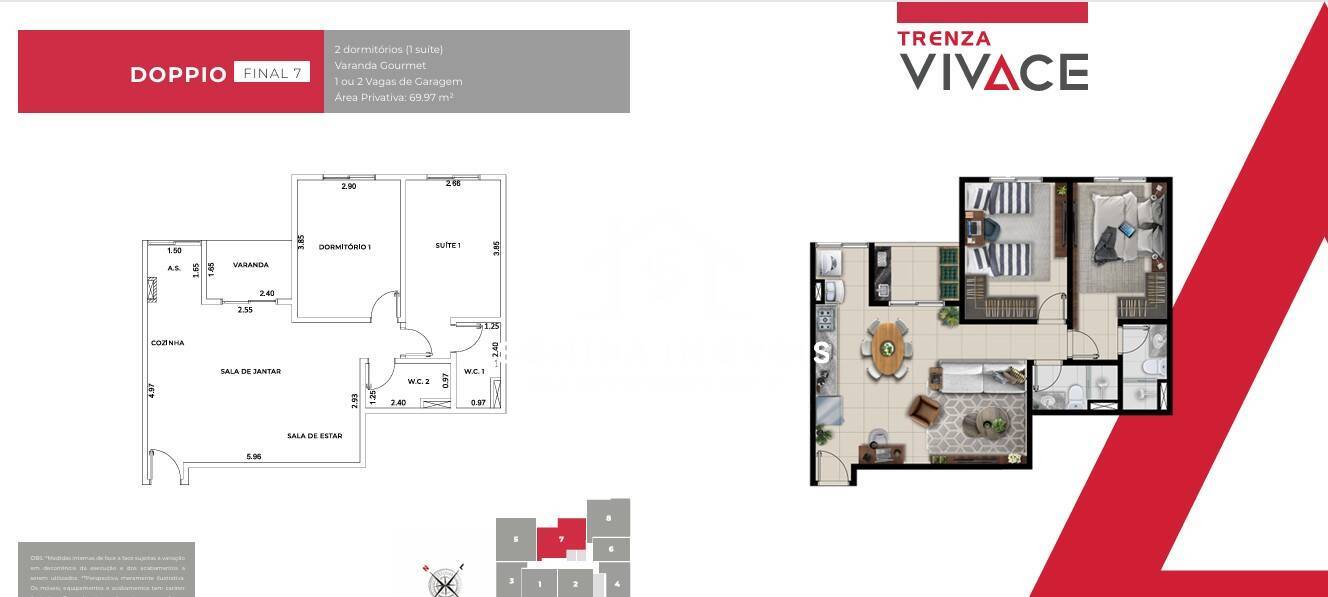 Apartamento, 1 quarto, 43 m² - Foto 21