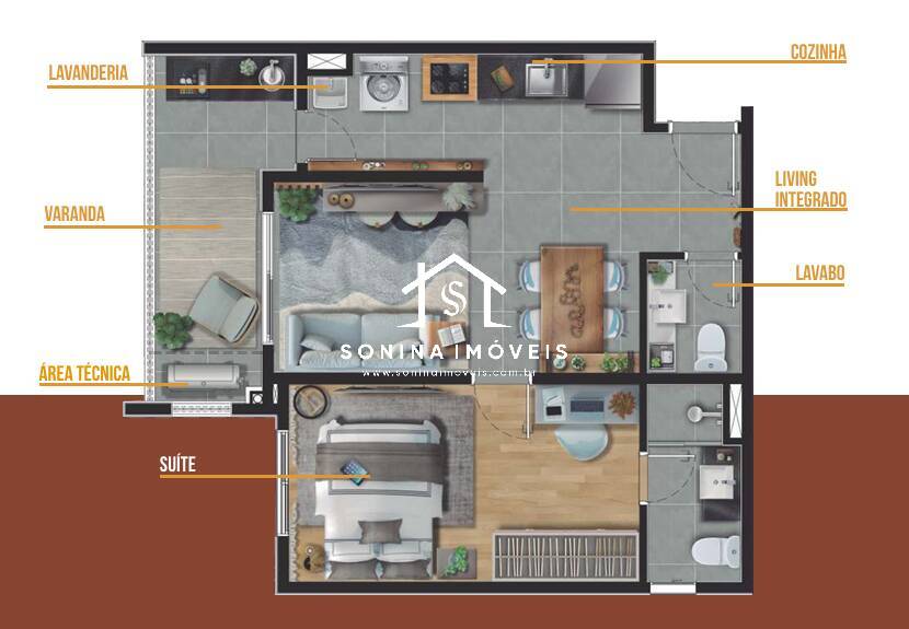 Apartamento, 1 quarto, 51 m² - Foto 23