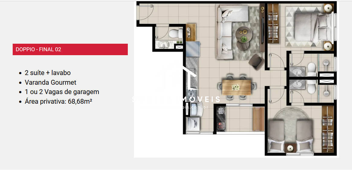 Apartamento, 2 quartos, 68 m² - Foto 18