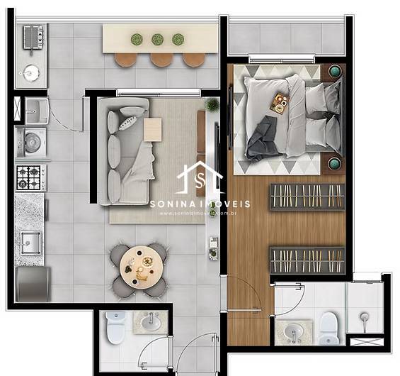 Apartamento, 1 quarto, 52 m² - Foto 19