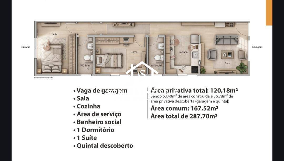 Casa de Condomínio, 2 quartos - Foto 9